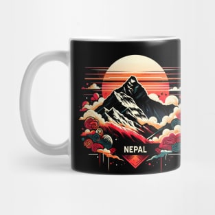 Mt. Everest Mountain Nepal Design Mug
